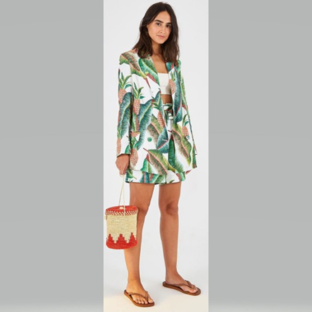 FARM Rio Tropical Print Blazer